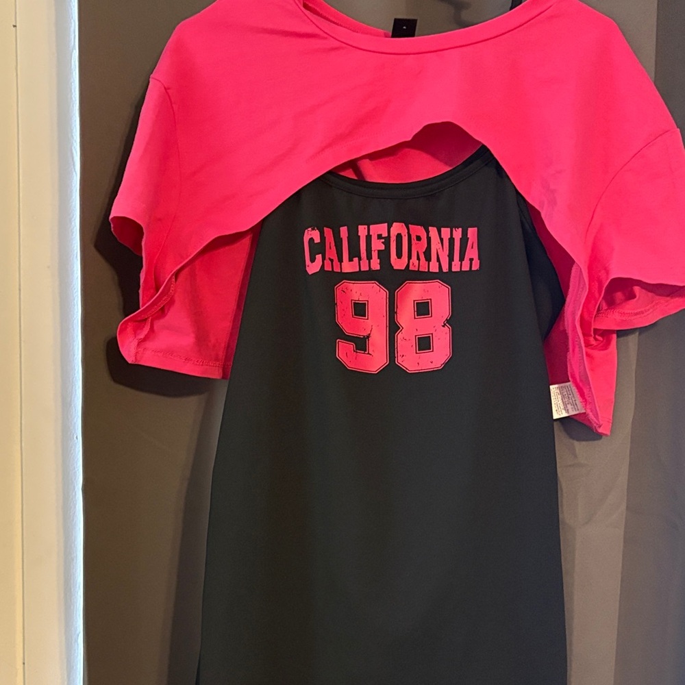 Pink and Black California 98 Dress